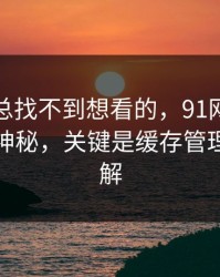 如果你总找不到想看的，91网的隐藏选项不神秘，关键是缓存管理怎么理解