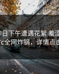 网红在昨日下午遭遇花絮 羞涩难挡，17c全网炸锅，详情点击