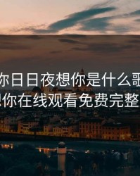 天天想你日日夜想你是什么歌，天天想你在线观看免费完整版